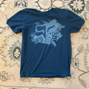Blue Graphic FOX RACING T-shirt Size M